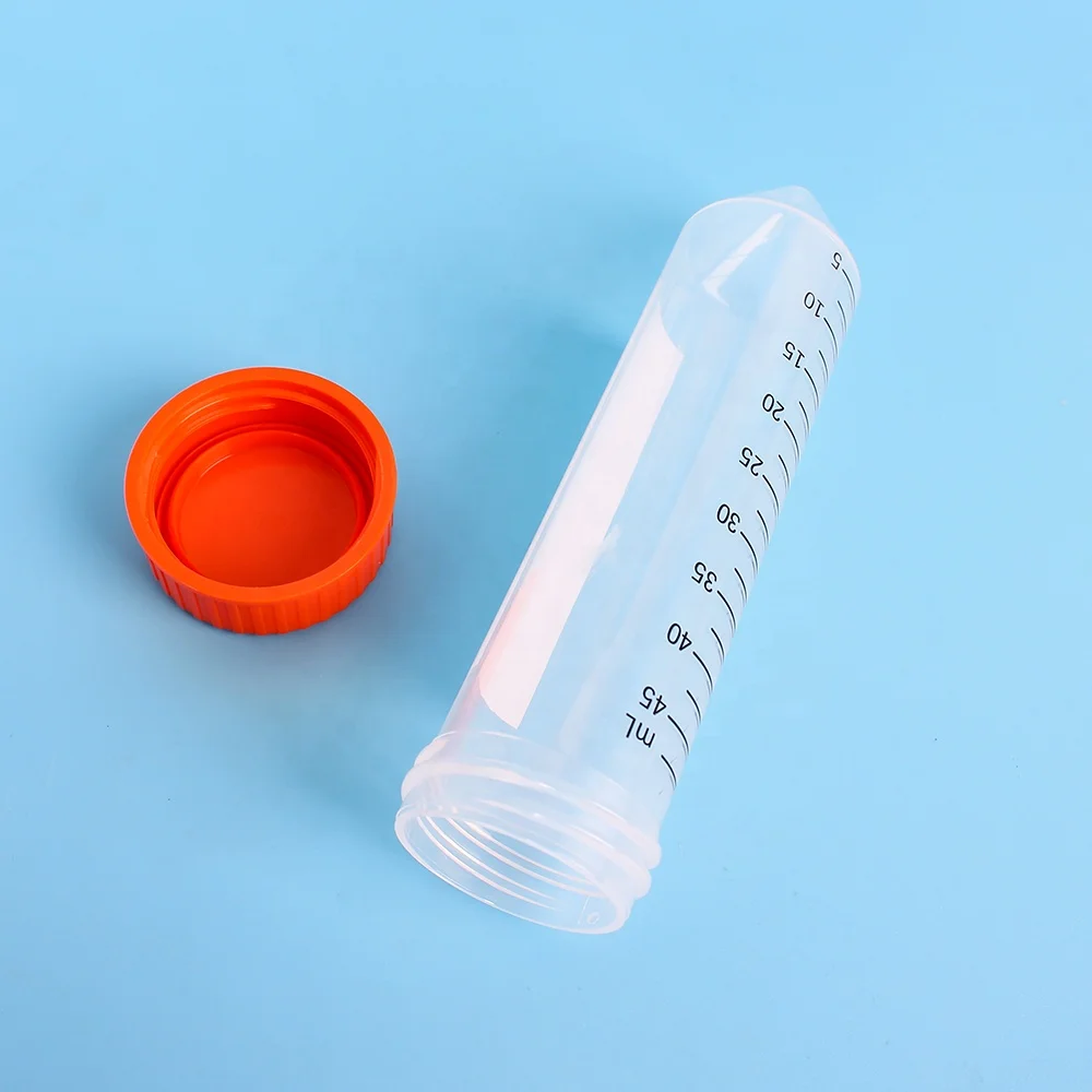 Lab Consumables 0.5ml 1.5ml 2ml 5ml 10ml 15ml 50ml with White Graduation Centrifuge Tube