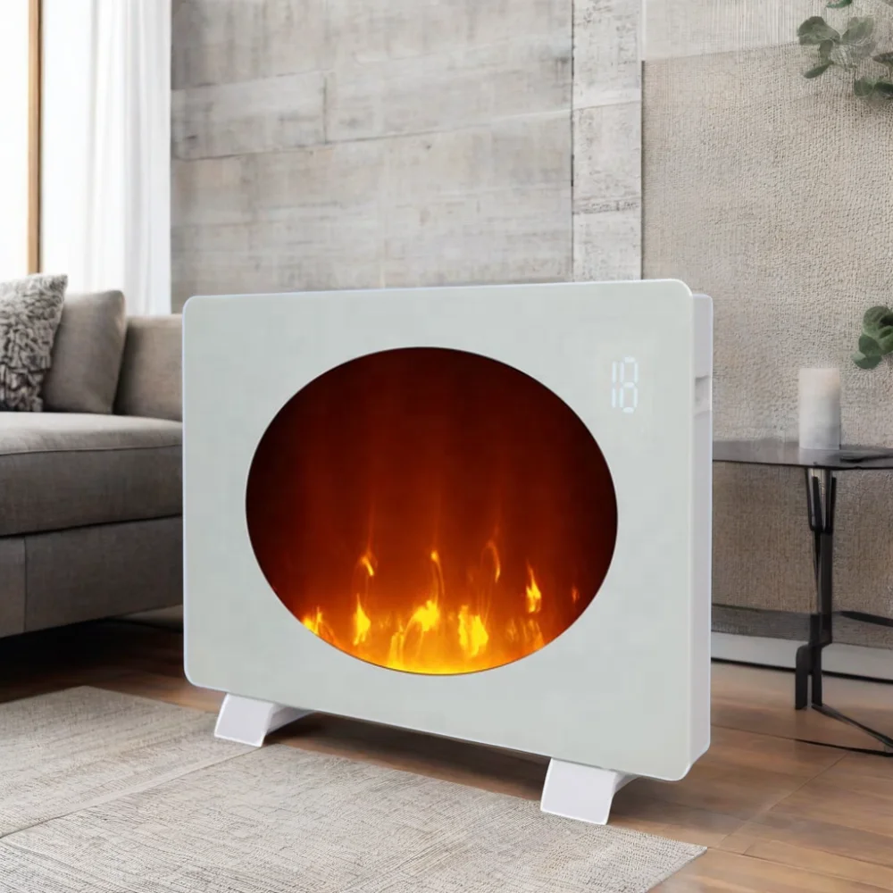 Hot Selling 2000W Electric Convector Space Heater Safe Safety Thermostat Freestanding Wall-Mounted Indoor Bathroom Garden