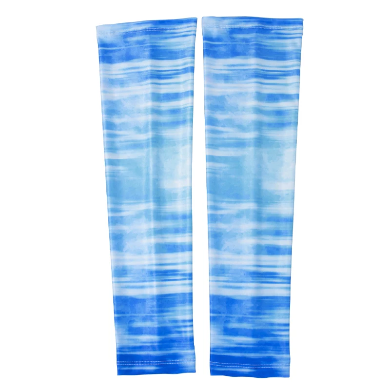 Outdoor Biking Sports  Customized Arm sleeves Seamless Unisex breathable Wrap Freeze Elasticity Sleeve Ice Silk Sleeves