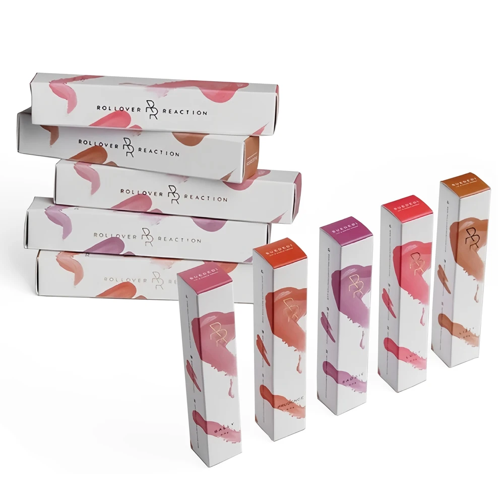 Custom Private Label lip oil stick gloss Liquid Lipstick lipgloss packaging box