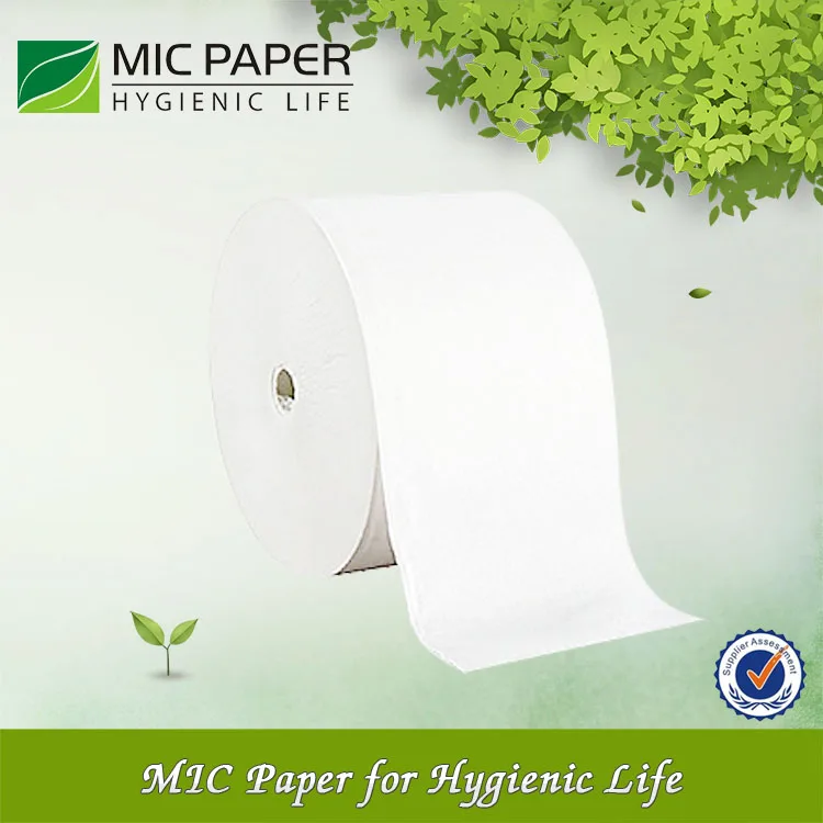 Factory High Quality Tissue Paper Manufacturers Custom Size Coreless Roll Papersoft Tissue Coreless Tissue PSD for Bathroom