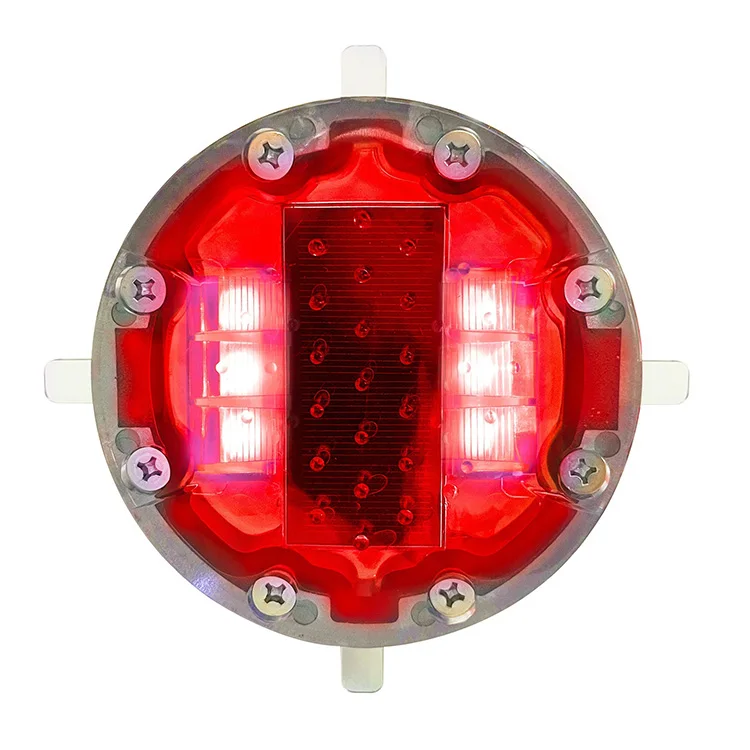 IP68 Waterproof Traffic Safety Driveway Marker White LED Lights Aluminum Spike Flash Pavement Dock Solar Flashing Road Studs