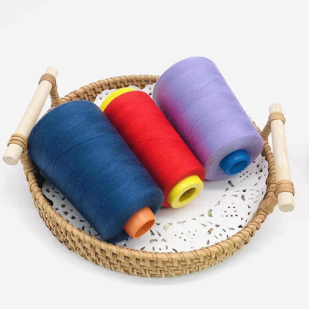 Competitive Prices 40S/2 Polyester Thread Sewing 5000 Yards Heavy Duty Polyester Sewing Thread