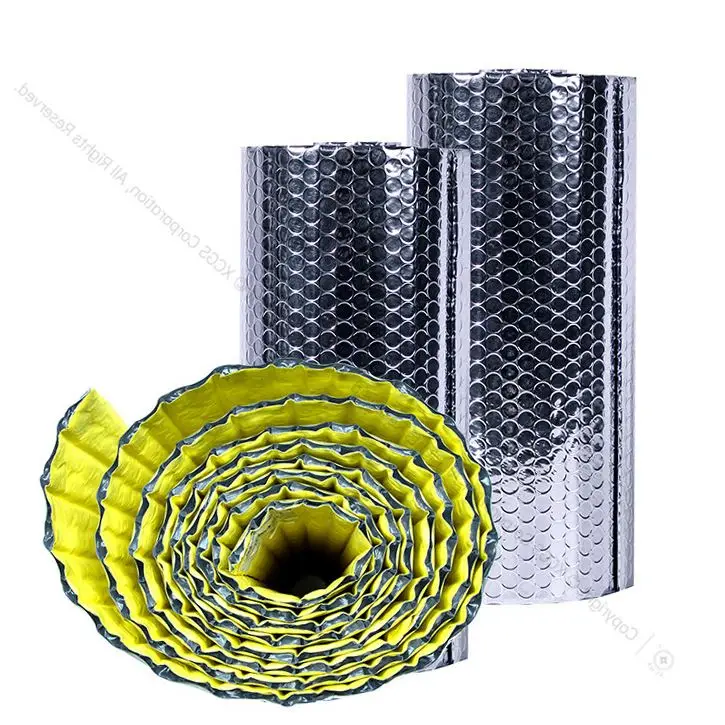 Aluminum Bubble Foil Thermal Insulation Sheet Foam Insulation Board Environmental Building Bubble Isolation Material