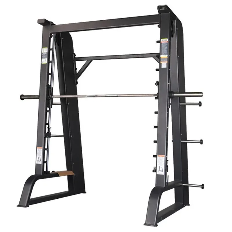 Ergonomic Heavy-Duty Steel Plate Loaded Squat Machine Gym Equipment with Adjustable Weight for Training Smith Machine