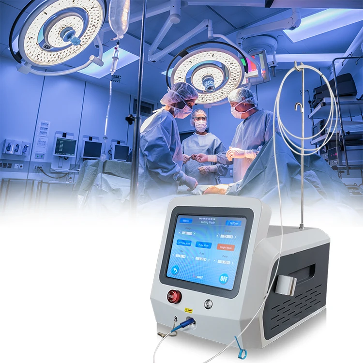Professional and high quality diode laser hemorrhoid 1470nm 980nm surgic treatment  instrument