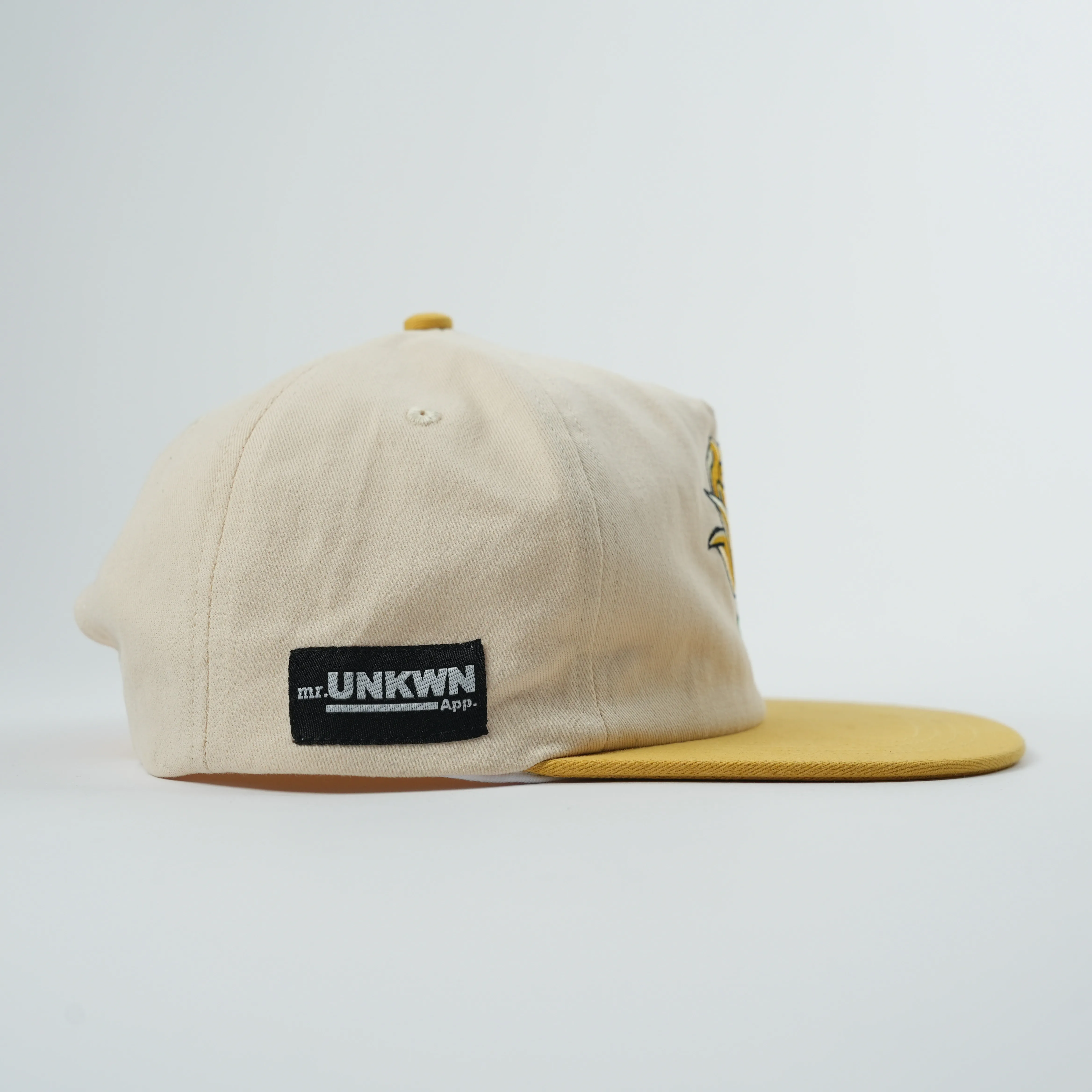 High quality 100%Cotton 5 Panel Two Tone Snapback Caps With Custom Tag  Custom Unstructured Soft Hat With Embroidery Logo