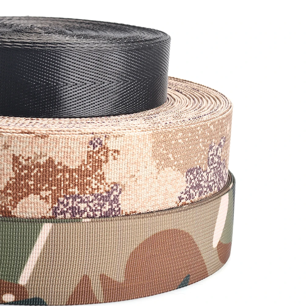 Wholesale Hot Style Molle Custom Camo Strap Black Nylon Webbing