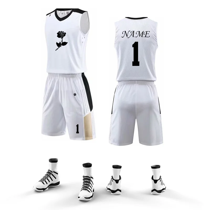 Custom Sublimation Best Basketball Uniform Embroidery Latest Basketball Jersey