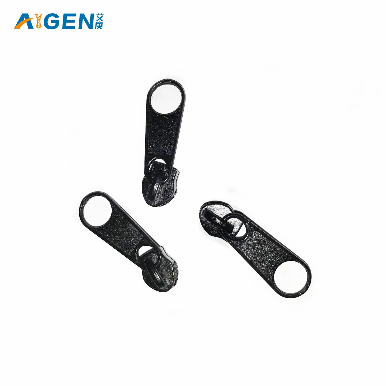 AIGEN 2022 MOQ Nylon zipper sliders 5# Zine-alloy Material for Bags zipper slider puller