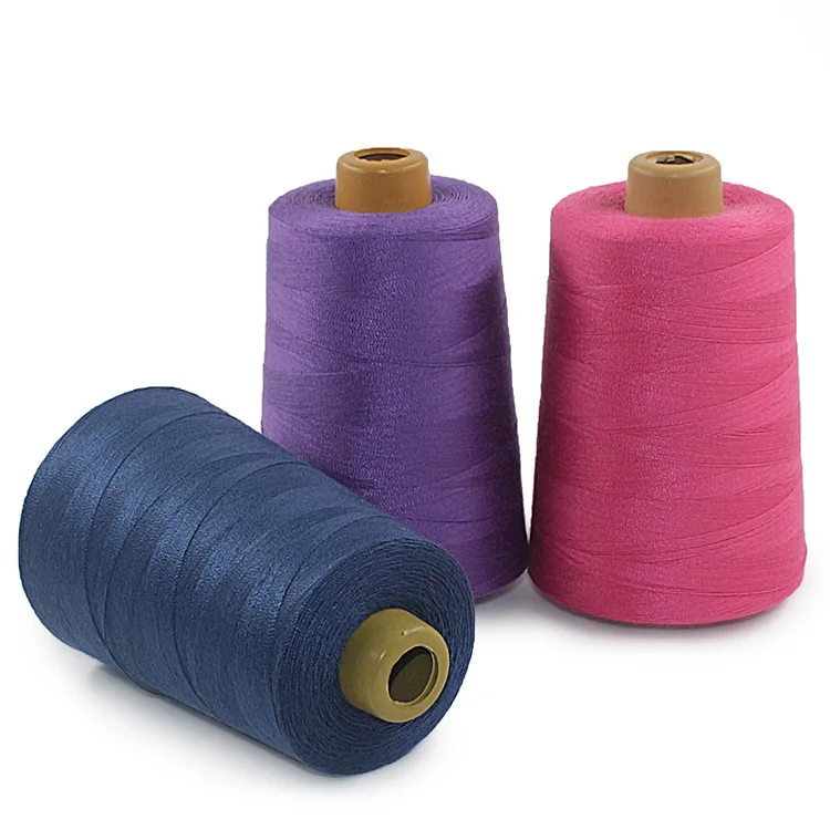 wholesale 202 203 402 602 Sewing 100% Spun Polyester Yarn Thread Machine Jeans Overlock Thread 4000M denim jacket