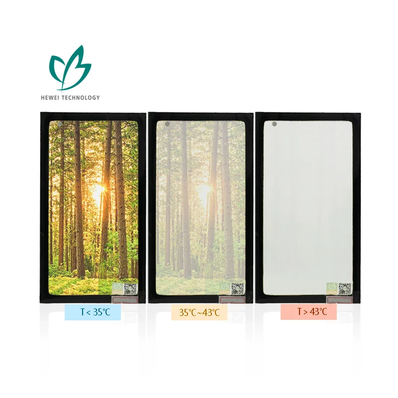
HEWEI New-tech Thermochromic Dynamic Smart Glass In Building Glass 