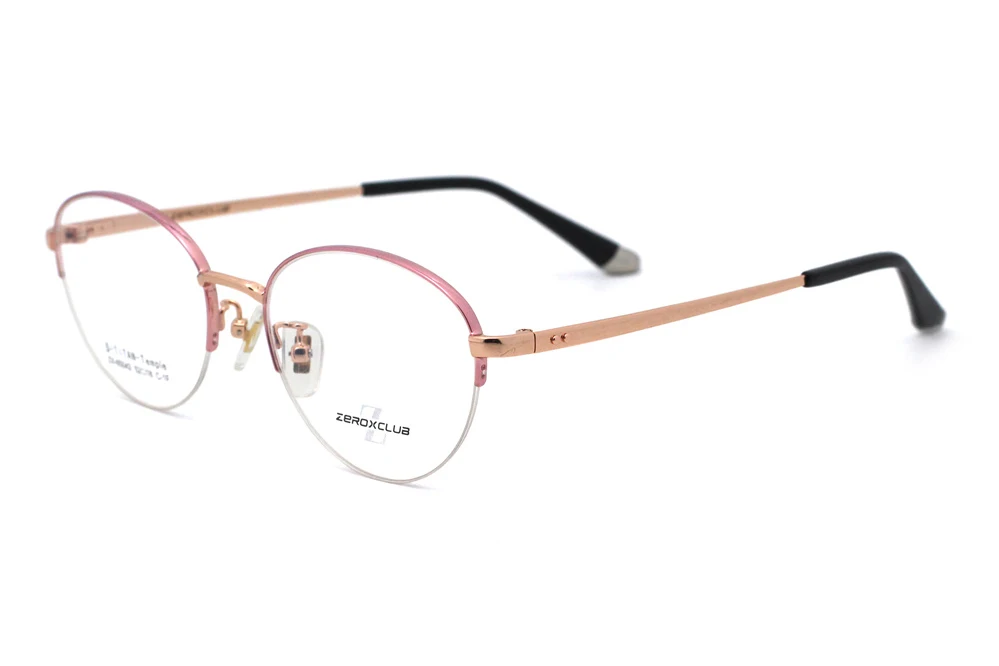 65042 High Quality Half Rim Titanium Eyeglasses Eye Glasses Frame