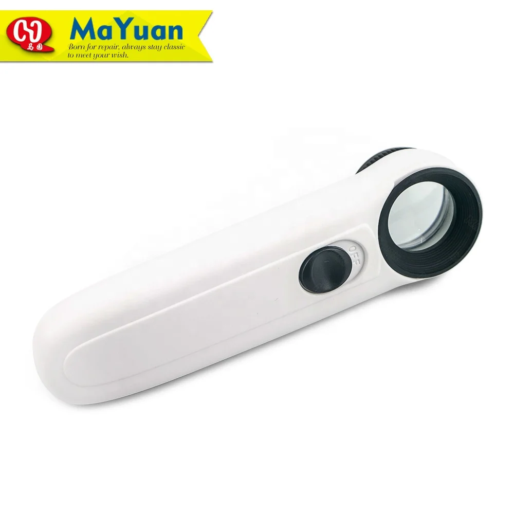 40X LED Headlamp Hand-Hold Exclamation Mark Type Magnifier for Inspection