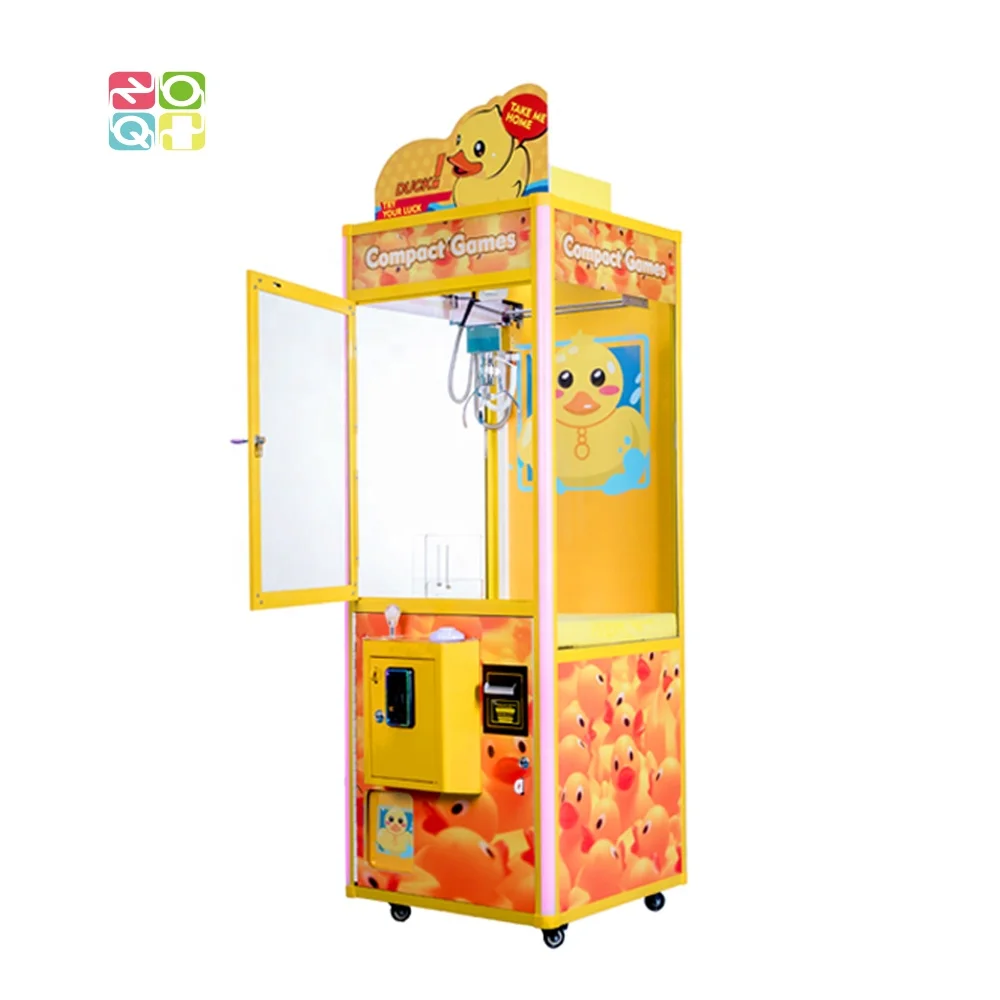 Duckies gripper catch plush toy arcade medium size claw machine with 4 inch candy claw