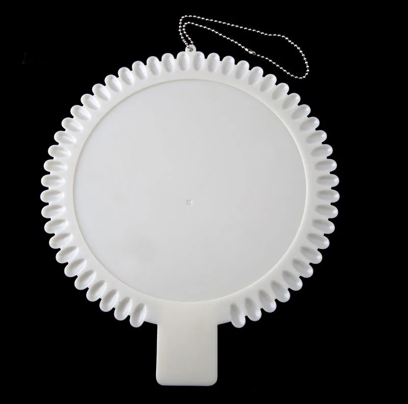 White 50 Colors Fan Shape Nail Polish Display Rotate Nail Art Display Album Nail Polishing Head Display Base