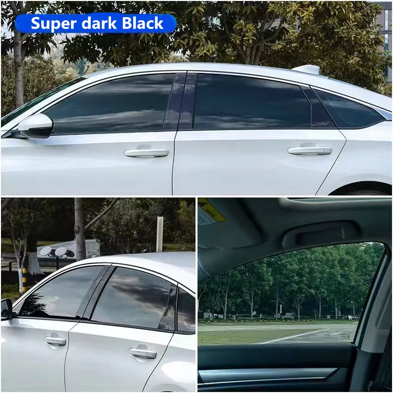 1.52*30M Black Car Window Foils Tint Tinting Film Car Auto Home Decorate Window Glass Film Solar UV Protector Window Sticker Fil