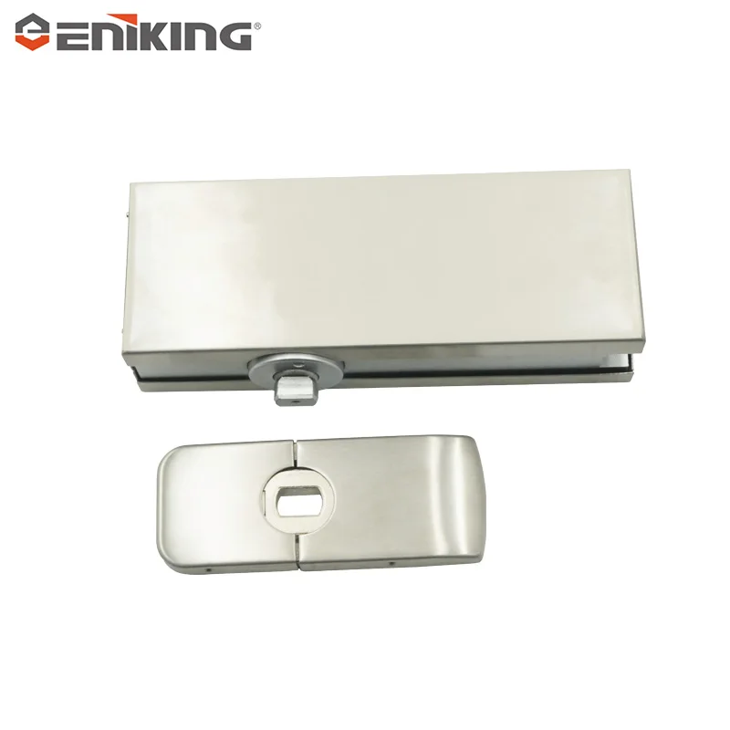 Hydraulic Patch Hinges Surface Mounted No-Digging Floor Spring for Glass Door Pivot