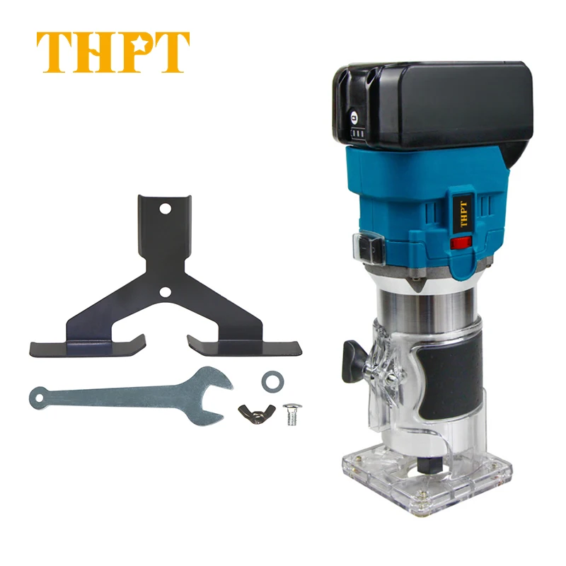 1200rpm Lithium Battery Charging Hand Router Cordless Normal Wood Trimmer Router Machine
