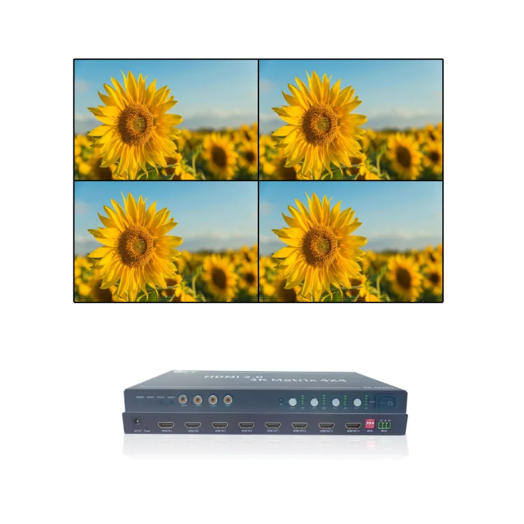 Top Quality Support 3D All-Digital Video Wall 4 port hdmi spliter hdmi switch 4x4