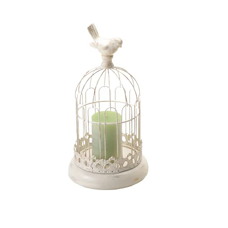 Bird Cage Rustic Metal Customized Nordic Home Decoration Luxury Candlestick Holder For Candles