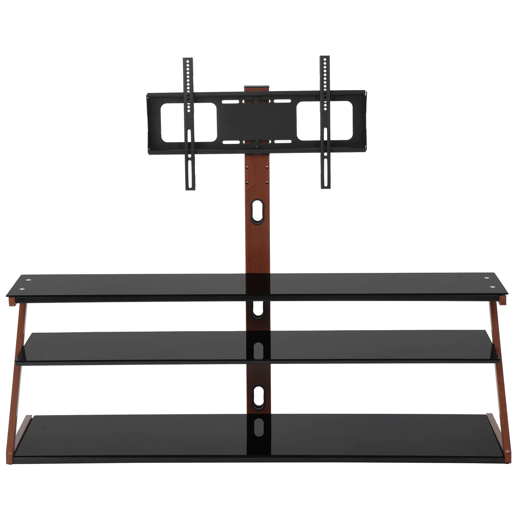 Luxury Modern Appearance and Home Furniture Led Glass Television Stand Design / Modern Bedroom Wood TV Stand Cabinet