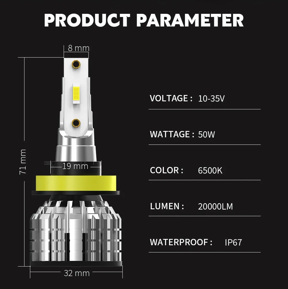Can wholesale super bright S6 bright silver white LED bulb super bright far and near integrated headlight H7 H11 car LED light