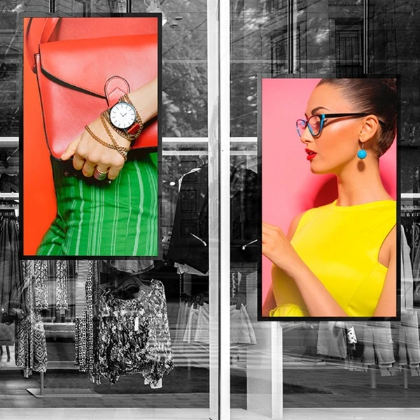 High brightness 65 inch advertising display screen window facing Shop Window screen lcd display