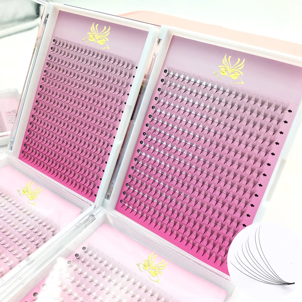 I M Curl 20D Wispy Mega Volume Premade Mink Volume Lash Fans Lash Pointy Base High Quality Lash Extension Private Label
