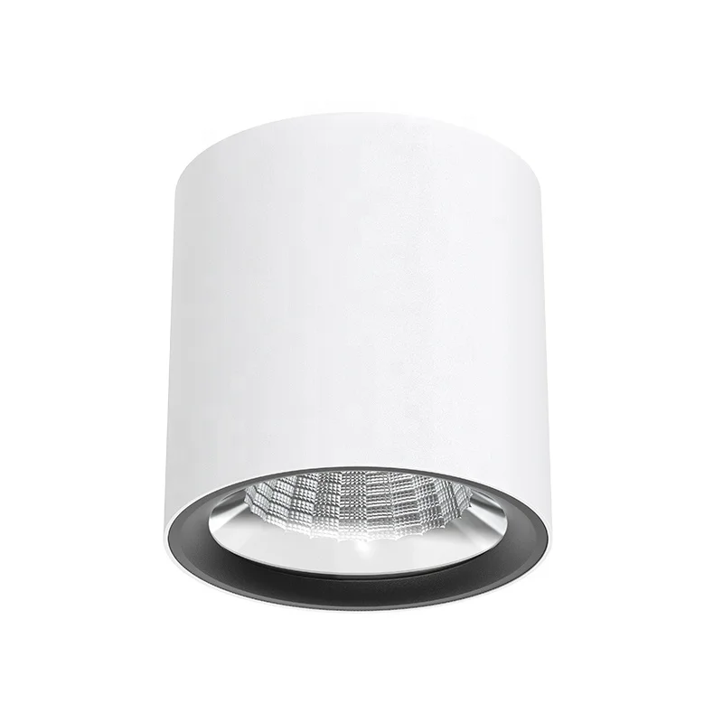 home office quality light led spotlights cylinder surface mounted anti glare cob down light 7w