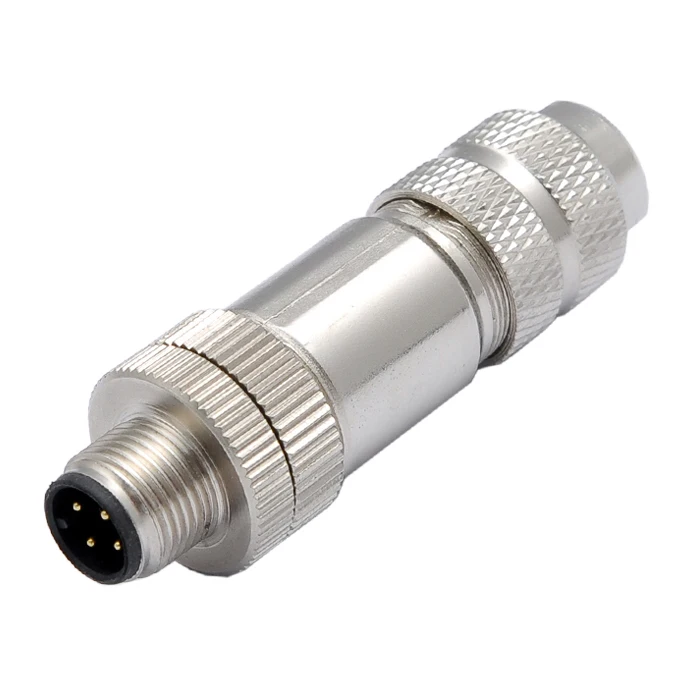 M12 connectors male female A B C D Xcoding cable Solder Assembly type 3 4 5 8 12 pin waterproof connector