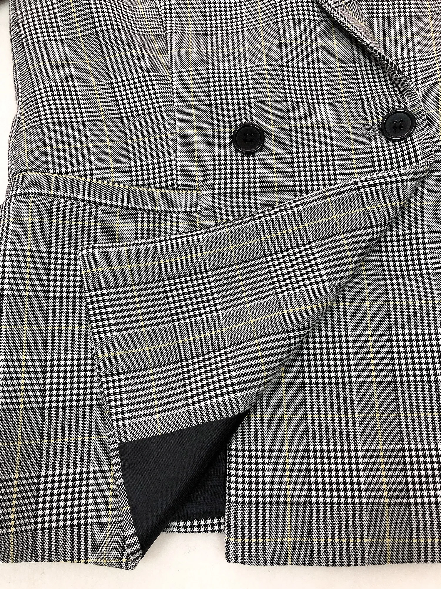 manufacturer ODM and OEM grid Double-breasted blazers ladies women with detachable hood office clothes for women blazers