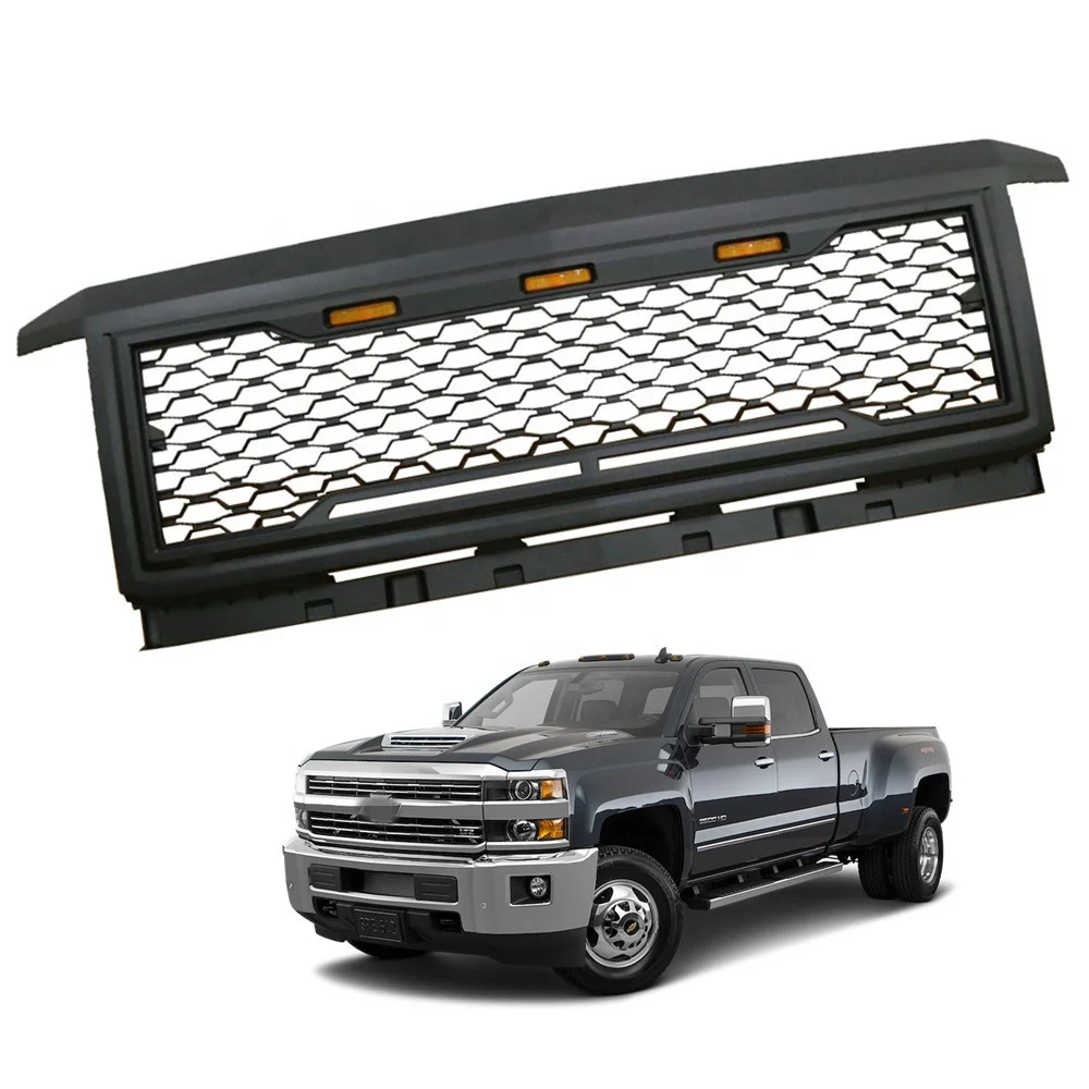 KSCPRO ABS Grill Front Bumper Grille fit for CHEVY SILVERADO 2500 3500 2015-2019