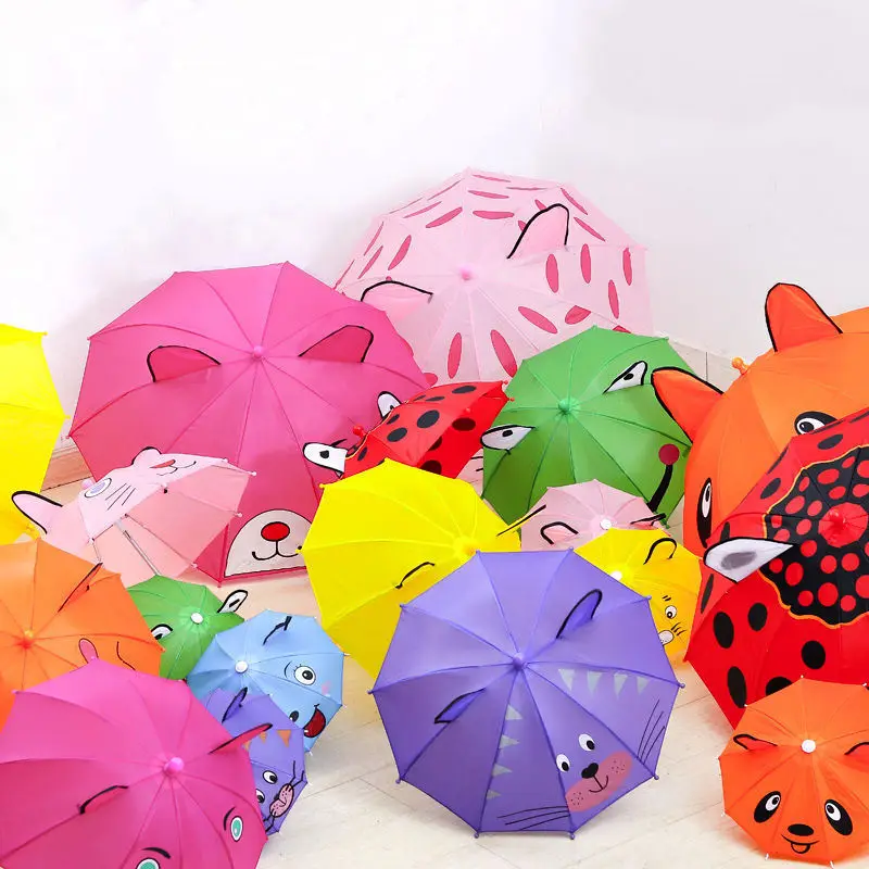 TX322 Motorcycle Bicycle Phone Sunshade Umbrellas Portable Waterproof Mini Kids Cartoon Toy Umbrella Cute Design