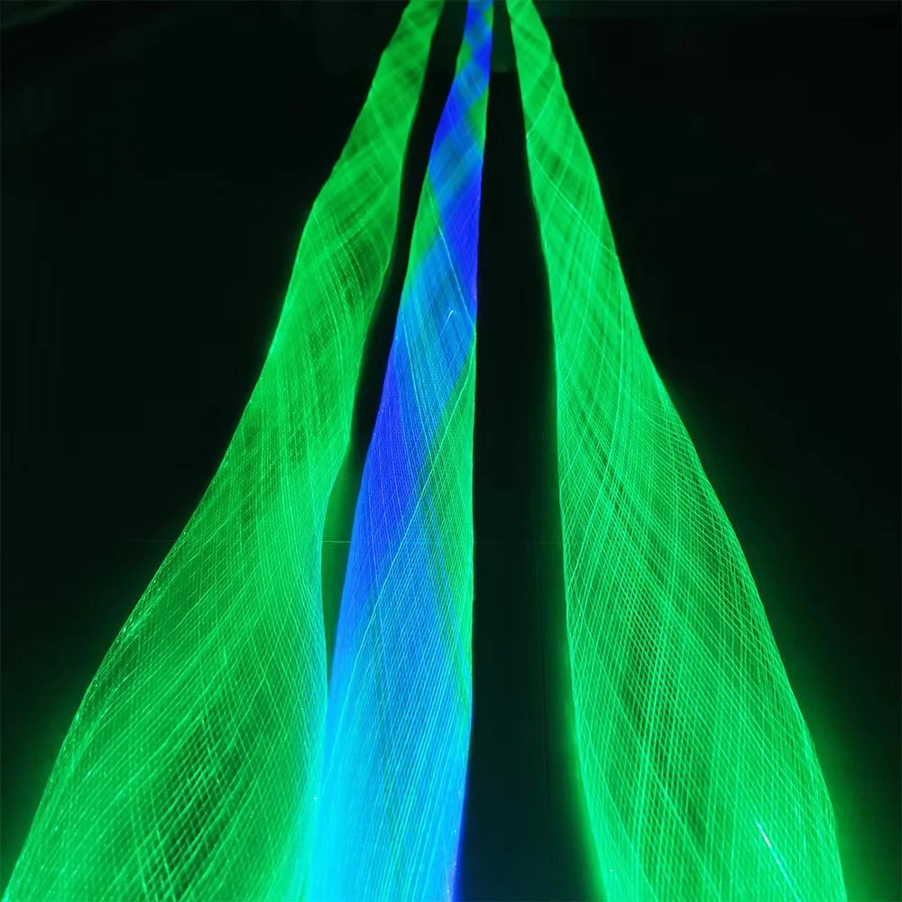 LED Fiber Optic Mesh Lights - Side Glow Optical Fiber Net for Christmas Trees Star Ceiling Lighting RGB Acrylic Fibre Optic Lamp
