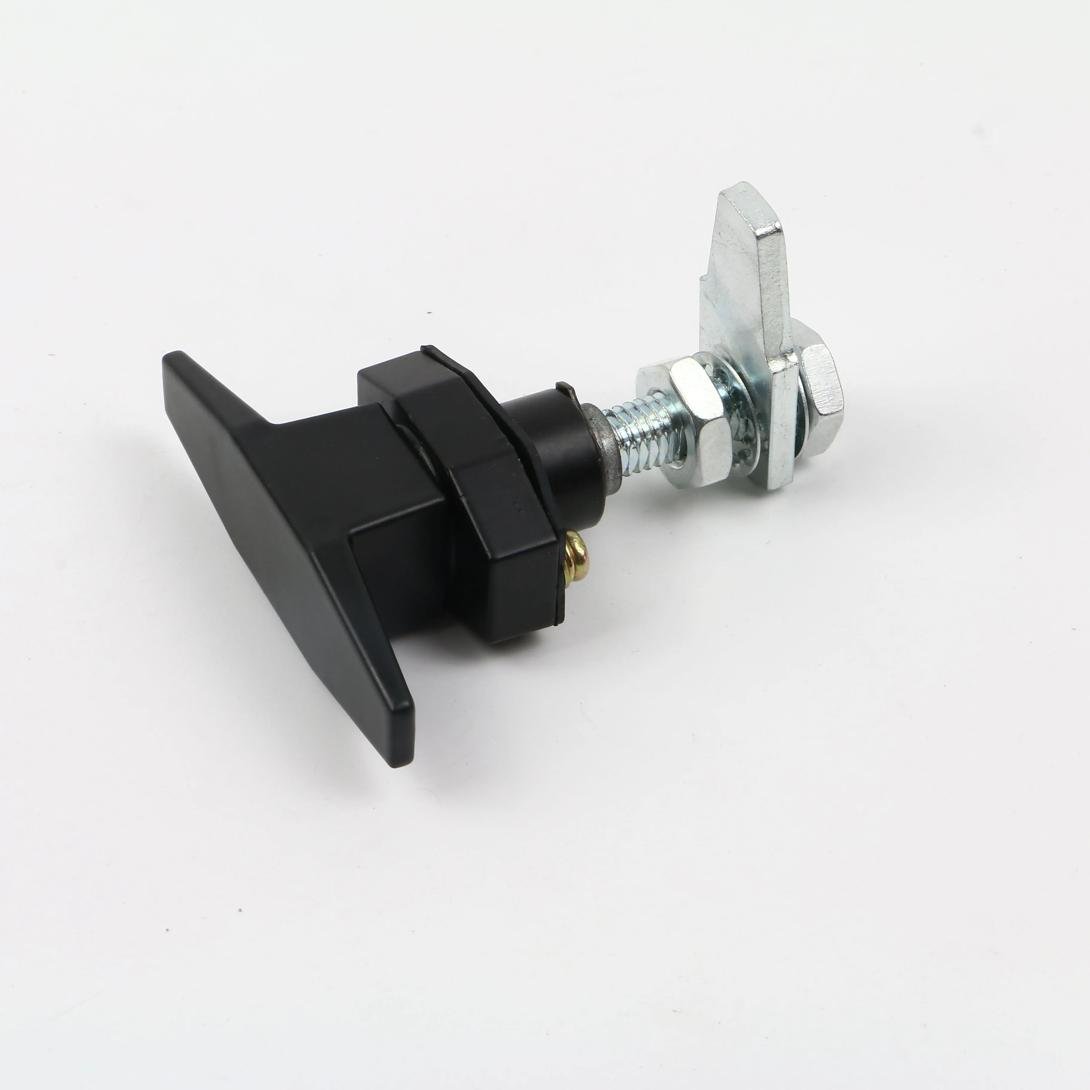 black zinc alloy electrical panel cabinet box 1/4 T Handle Quarter Turn Latch Cam Lock compression latch