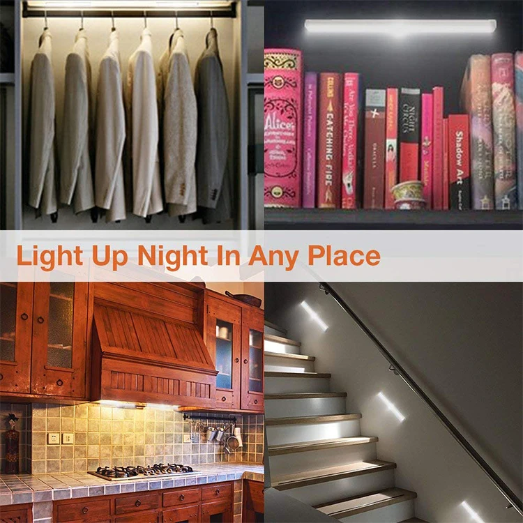 Aluminum Alloy 10 LED Motion Sensor LED Closet Light