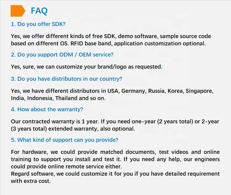 hot HW23 series industrial RFID reader Medium Power 13.56 MHz RS232 RJ-45 USB RFID reader