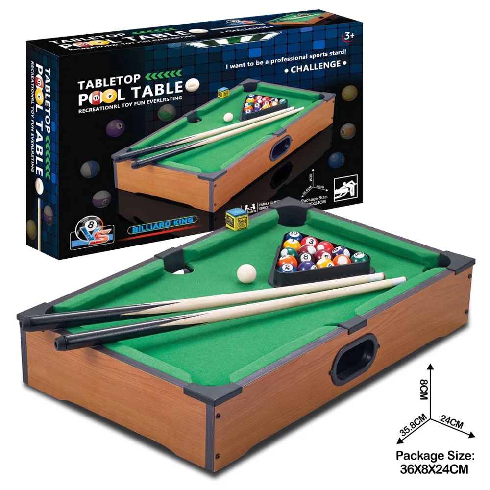Hot Good Selling Tabletop Ball Billiards Home Pool Tables Mini Billiard Table for Kids Playing
