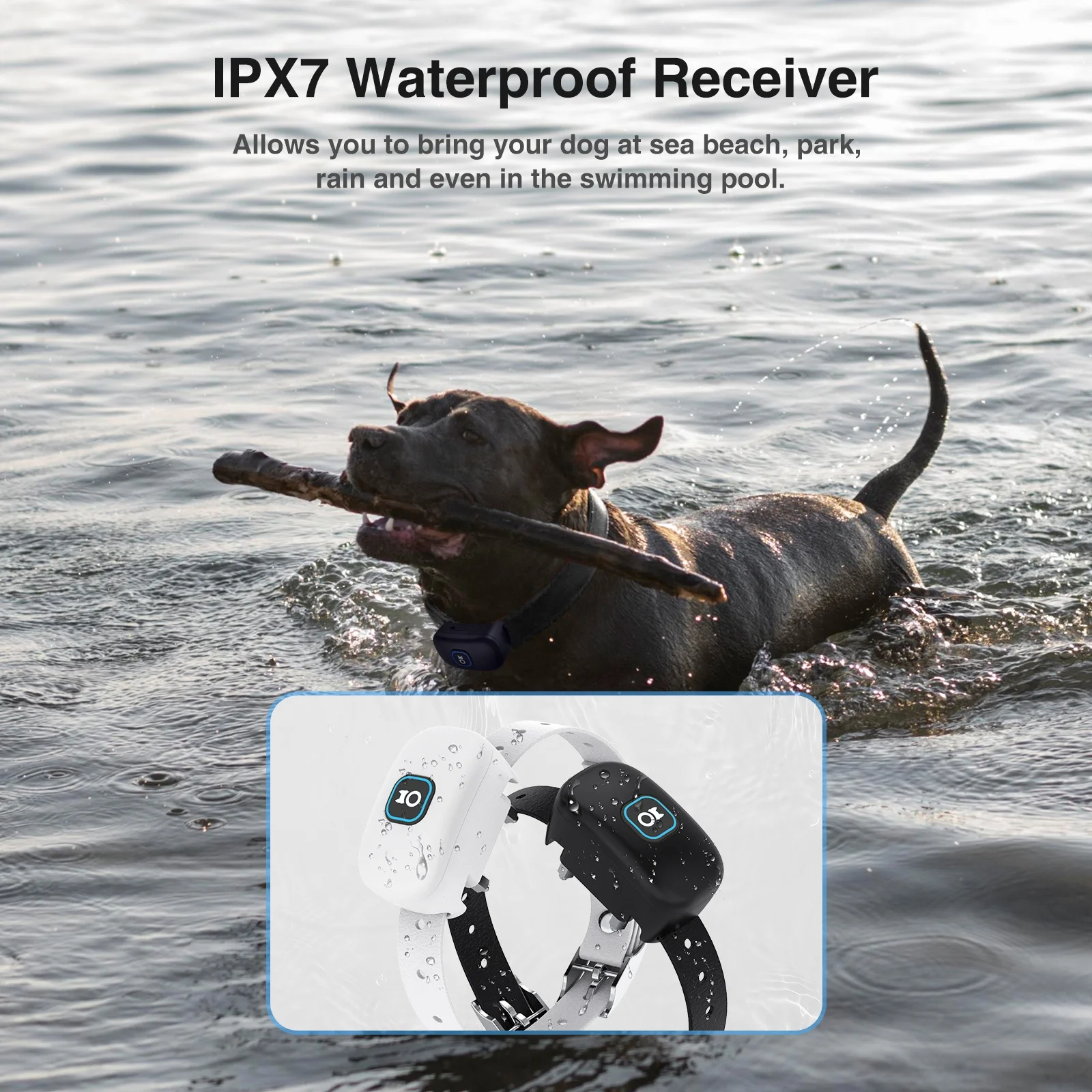 Pet Electronic Wireless Dog Fence 2 In 1 Wireless Intelligent Rechargeable Waterproof Dog Training Collar Dog Bark Controller