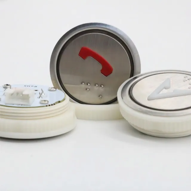 Modern Design Electric Lift Landing Call Button Steel Elevator Push Button for Villas Elevator Guide Shoe