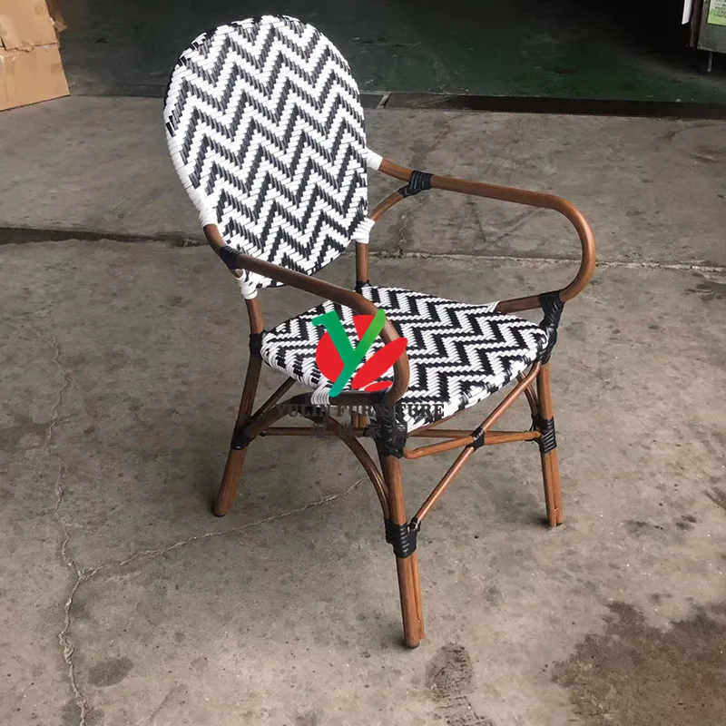 French Bistro Bamboo Look Outdoor Chairs for Restaurant and Cafe