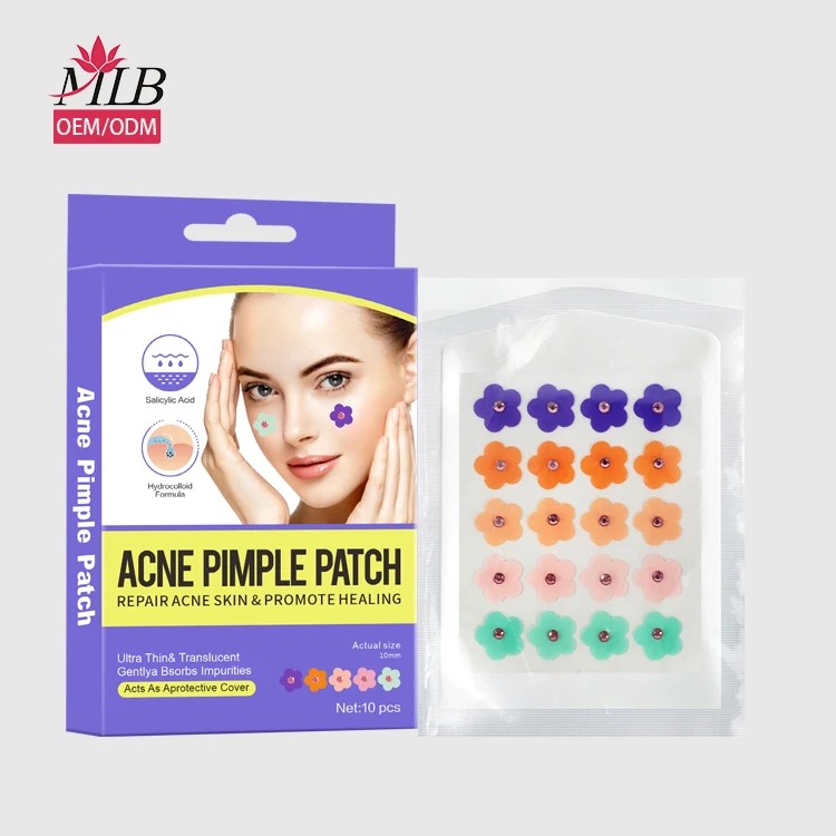 Custoom Shape Herbal Acne Treatment Pimple Patches Hydrocolloid Acne Pimple Healing Acne Patch For Face Care