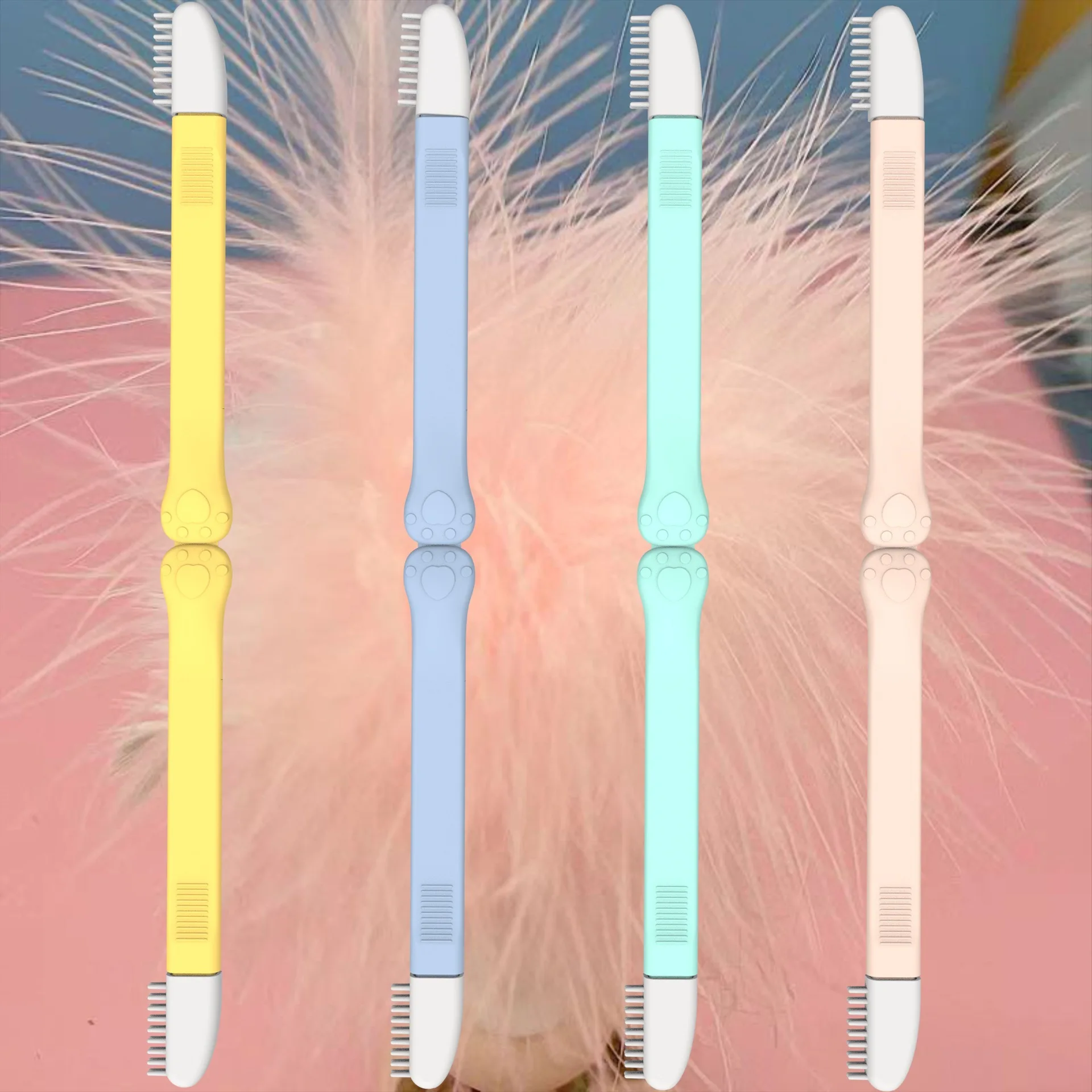 New saling cat eye excrement hair brush cat eye cleaner small cleaning brush cat opening  pet brush