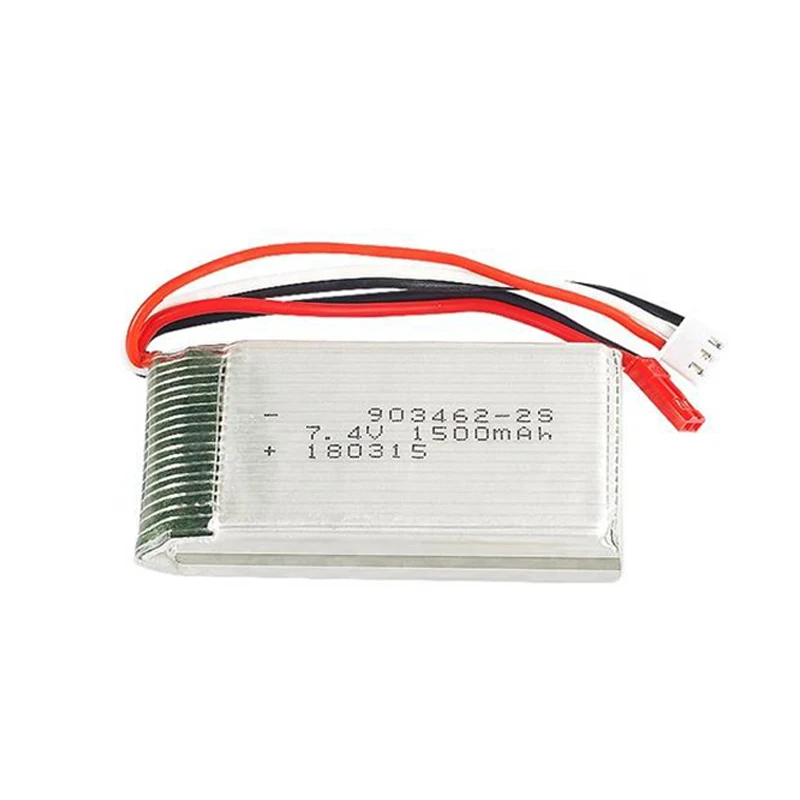 Rechargeable 1500mAh 2S1P 7.4V 25C Lithium Ion Polymer Batteries 903462 Lipo Battery Pack For X5C X5SW RC Toy Drones