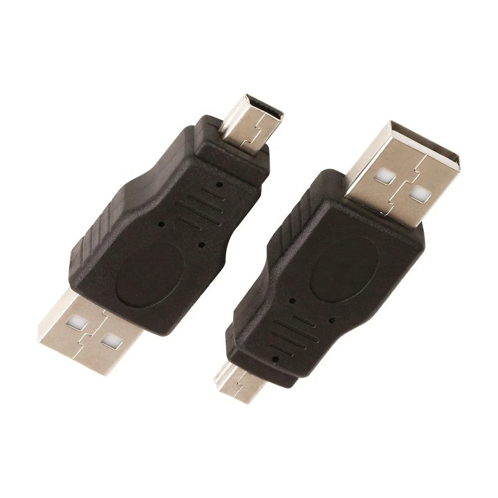 NEW USB 2.0 A Male to Mini 5 Pin Plug Adapter Connector for Laptop Mobile