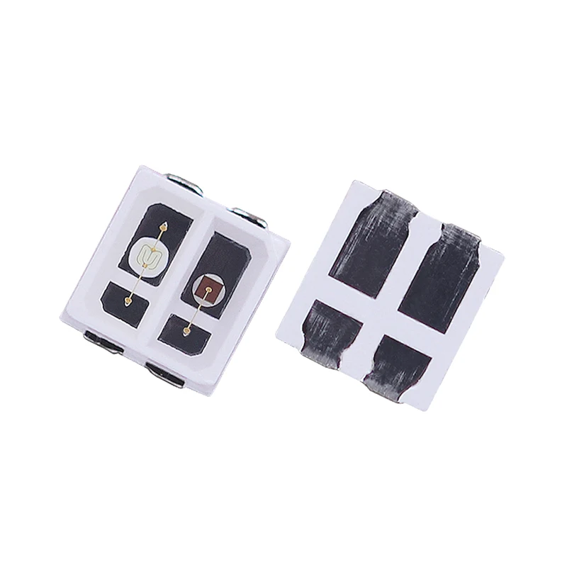 Hinchytek 3030 SMD СВЕТОДИОДНЫЙ диодный двухцветный 0 5 Вт зеленый синий PLCC4 PCB световой чип