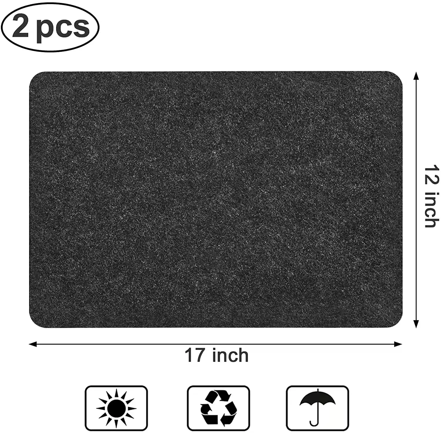 2 Pcs Heat Resistant Pad Countertop Protector Mat Coffee Maker Mat for Countertops Heat Resistant Mat for Air Fryer