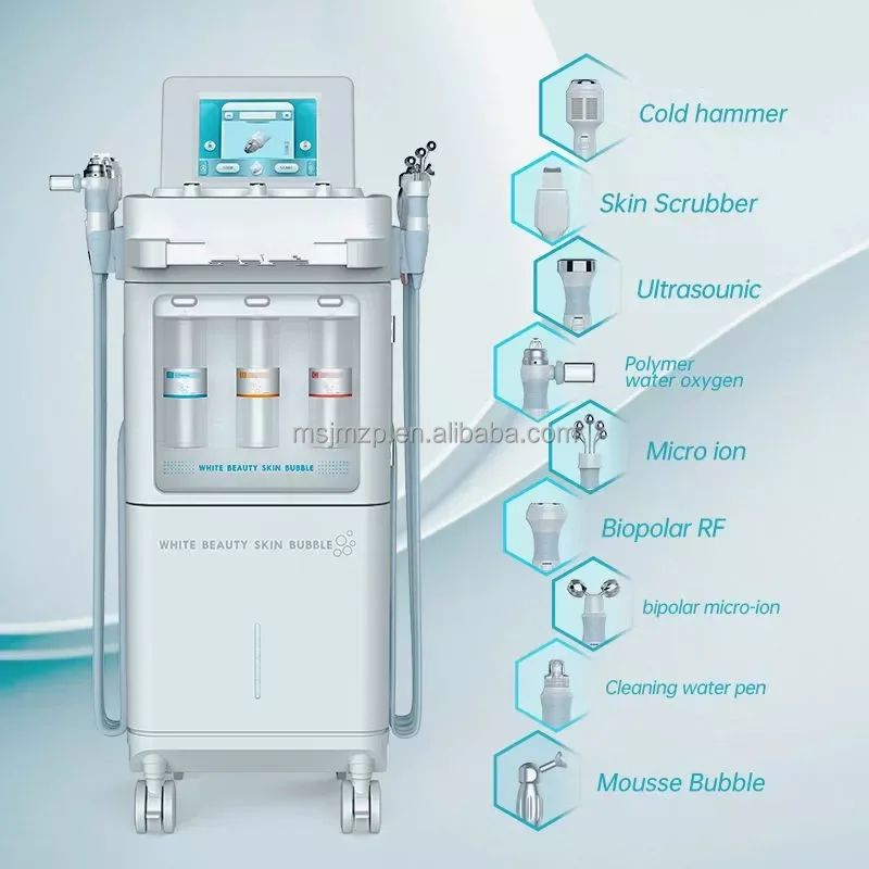 H2O2 Dermabrasion Hydro Facial Clean Oxygen Jet Bubble Aqua Peeling Micro-touch Wonder Beauty Machine