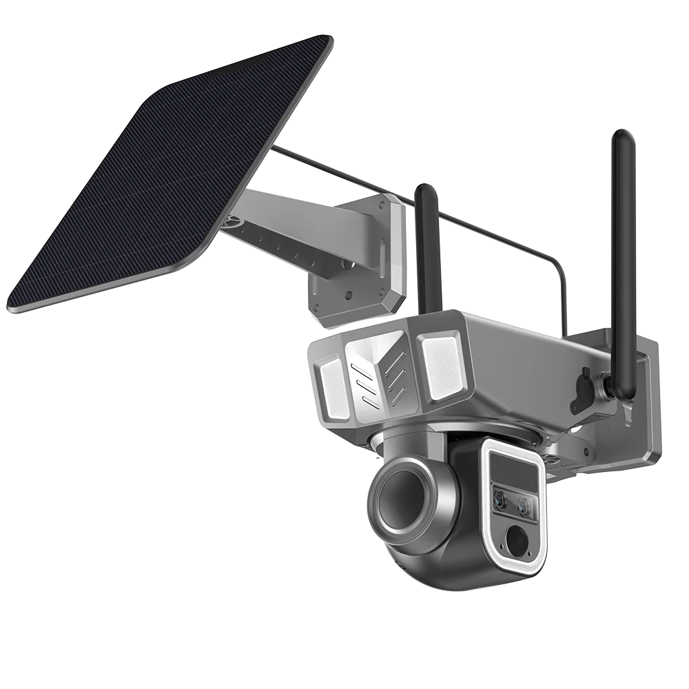 Hot Sale 2K 20x ZOOM 4G Surveillance Camera Dual Lens 4G Outdoor Ptz Solar Camera Connector Smart Home Cctv Camera Y7B